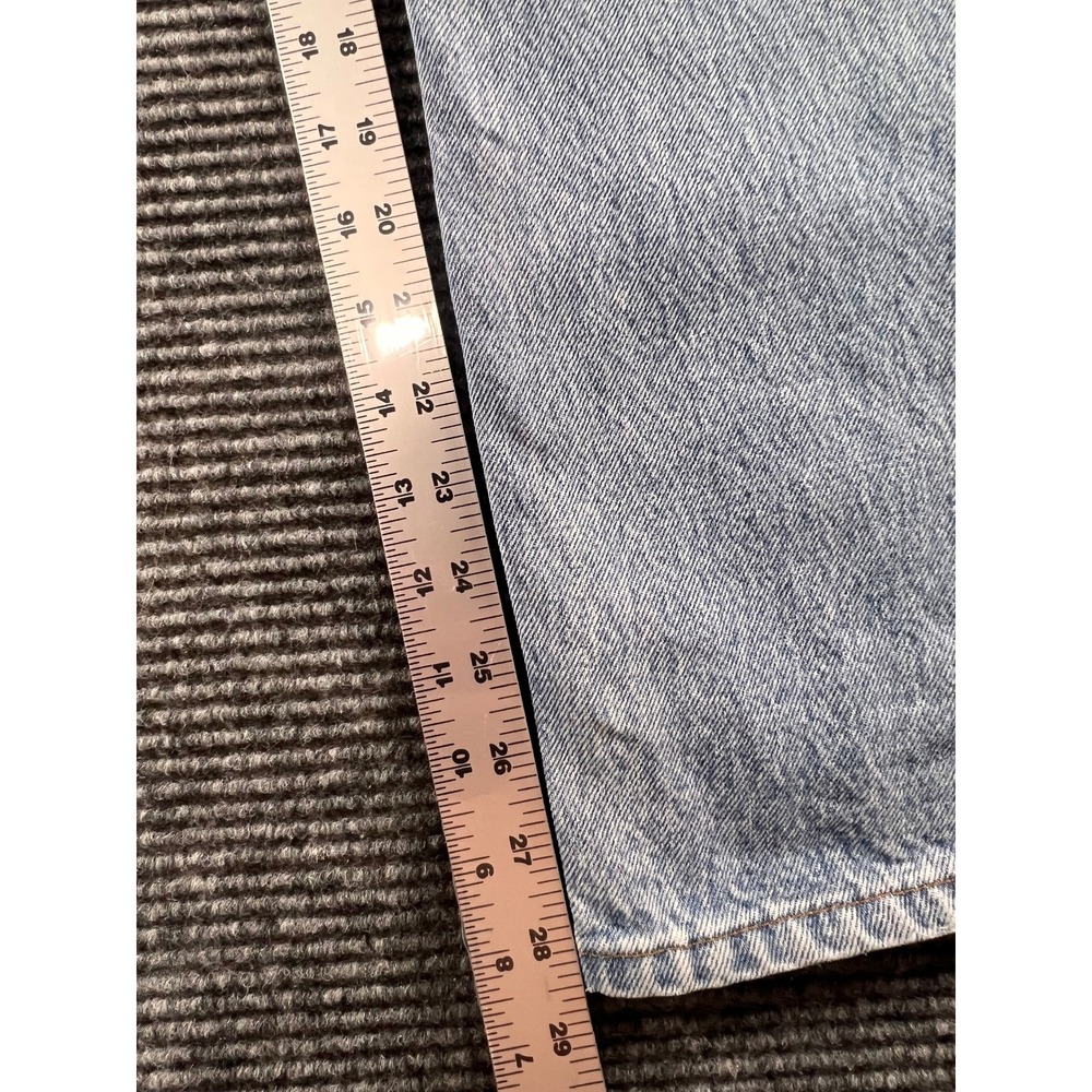 Vintage Levi's 501 Button Fly Jeans Mens 30x30 Light Wash Distressed USA Made - Picture 5 of 16